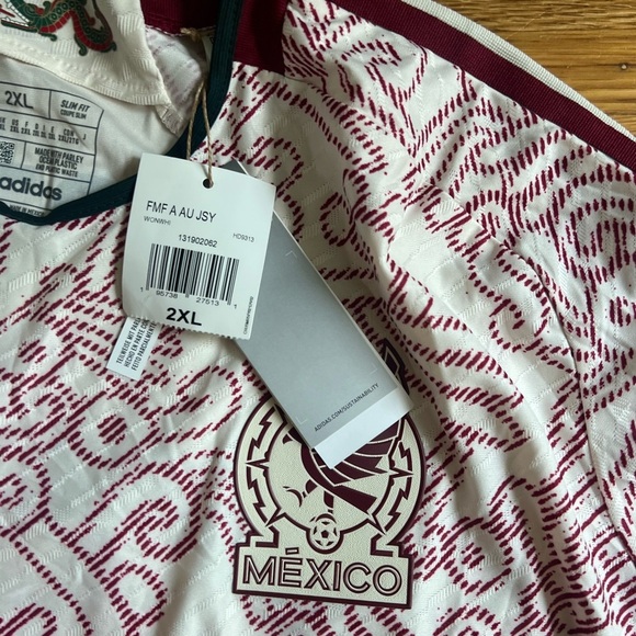 ADIDAS MEXICO WORLD CUP 2022 AWAY LOZANO JERSEY, size 2XL - Picture 3 of 5